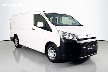 White 2023 Toyota HiAce Van Lwb (4 Door Option)