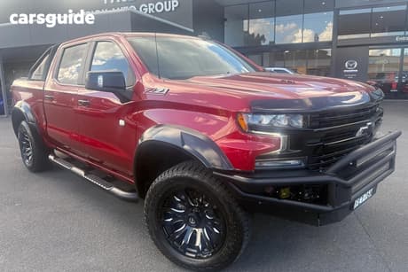 Red 2021 Chevrolet Silverado Crew Cab Utility 1500 Lt Trail Boss