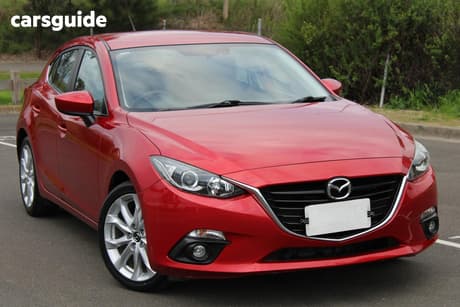 Red 2015 Mazda 3 Hatchback Sp25