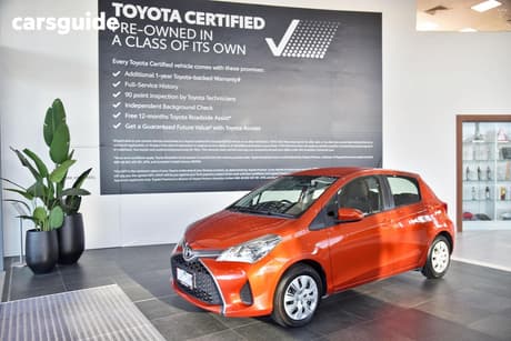 Red 2015 Toyota Yaris Hatchback Ascent