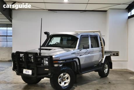 Silver 2020 Toyota Landcruiser Double Cab Chassis Gxl