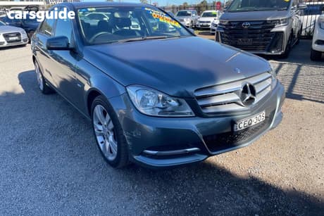 Grey 2012 Mercedes-Benz 200 Sedan CDI BE W204 MY12
