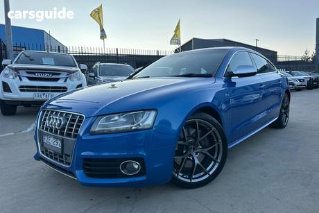 Blue 2011 Audi S5 Hatchback Sportback 3.0 Tfsi Quattro