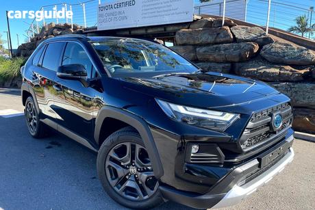 Black 2021 Toyota RAV4 Wagon Edge (Awd) Hybrid
