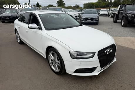 White 2012 Audi A4 Sedan 2.0 Tdi