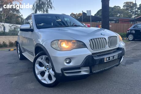 Silver 2009 BMW X5 SUV XDRIVE 35D E70 MY09