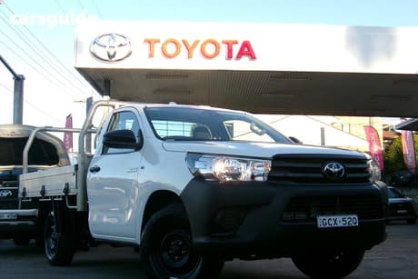 White 2024 Toyota Hilux Cab Chassis Workmate (4X2)