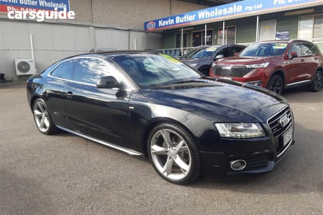 Black 2009 Audi A5 Coupe 3.2 Fsi S-Line