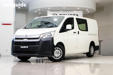 White 2022 Toyota HiAce Van Lwb