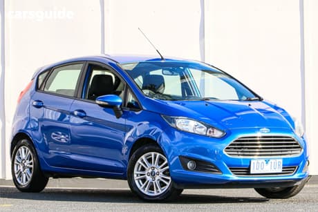 Blue 2014 Ford Fiesta Hatchback Trend