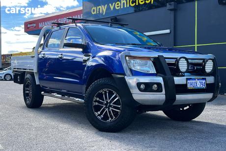 Blue 2012 Ford Ranger Dual Cab Utility Xlt 3.2 (4X4)