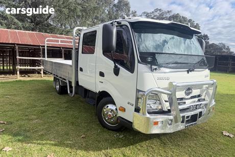 White 2025 Hino 300 Crew Cab Chassis 616 3870 Wide Crew Tradeace