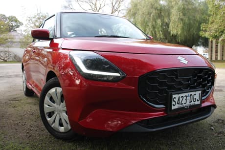 Red 2025 Suzuki Swift Hatchback Hybrid