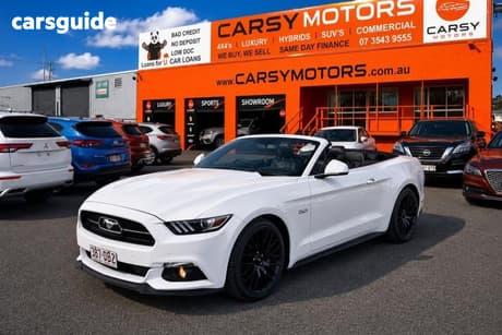 White 2017 Ford Mustang Convertible GT 5.0 V8 FM MY17