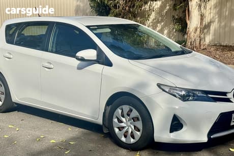 White 2013 Toyota Corolla Hatchback Ascent