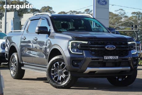 Grey 2023 Ford Ranger Double Cab Pick Up Wildtrak 3.0 (4X4)