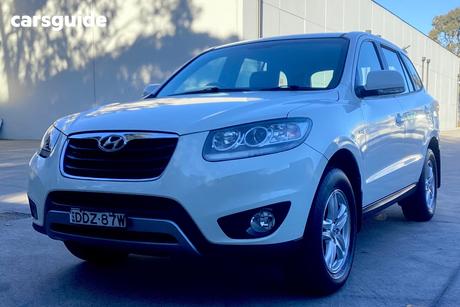 White 2011 Hyundai Santa FE Wagon Slx Crdi (4X4)