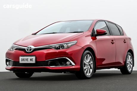 Red 2015 Toyota Corolla Hatchback Ascent Sport