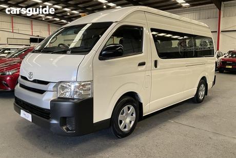 White 2017 Toyota HiAce Bus Commuter