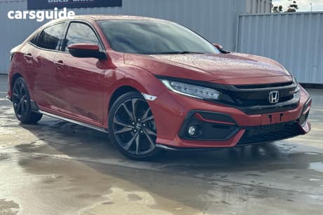 Orange 2020 Honda Civic Hatchback Rs