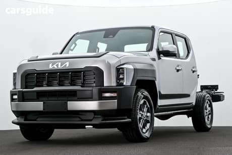 Grey 2025 Kia Tasman Double Cab Chassis Sx (4X4) Black Fender