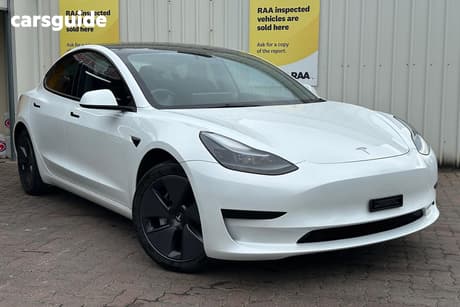 White 2023 Tesla Model 3 Sedan Rear-Wheel Drive