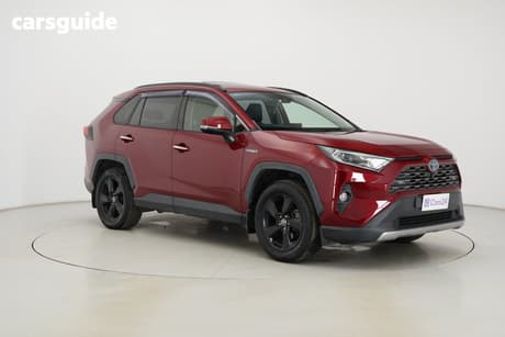 Red 2019 Toyota RAV4 Wagon Cruiser Awd Hybrid