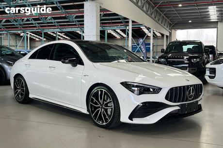 White 2024 Mercedes-Benz CLA35 Coupe 4Matic