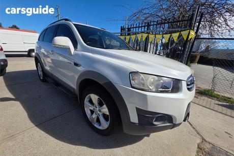 White 2013 Holden Captiva Wagon 7 Cx (4X4)