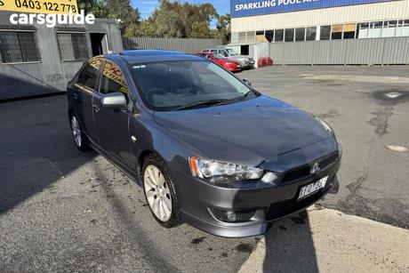Grey 2009 Mitsubishi Lancer Hatchback Vr-X Sportback