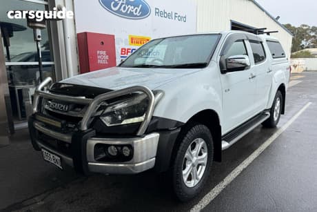White 2018 Isuzu D-MAX Crew Cab Utility Ls-U Hi-Ride (4X4)