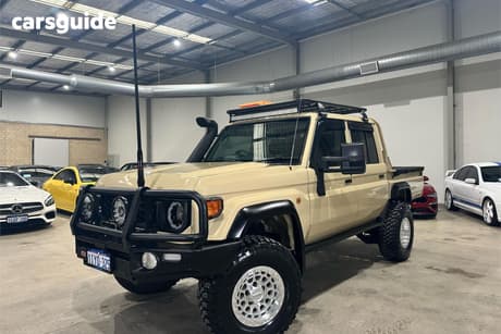 White 2020 Toyota Landcruiser Double Cab Chassis Workmate