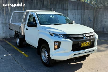 White 2020 Mitsubishi Triton Cab Chassis Glx (4X2)