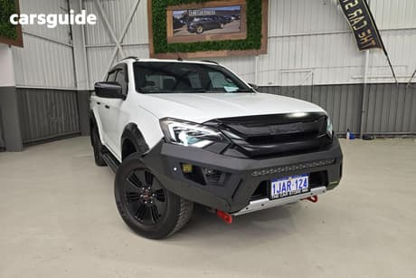 White 2024 Isuzu D-MAX Crew Cab Utility X-Terrain (4X4)