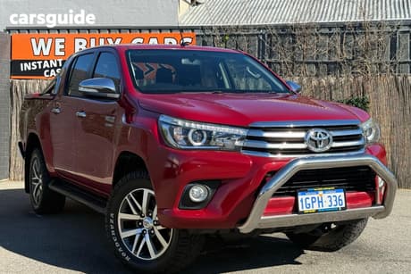 Red 2016 Toyota Hilux Dual Cab Utility Sr5 (4X4)