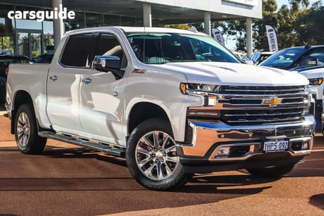 White 2022 Chevrolet Silverado Crew Cab Utility 1500 Ltz Premium Tech Pack