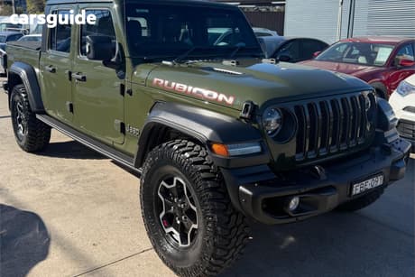 Green 2022 Jeep Gladiator Dual Cab Utility Rubicon (4X4)