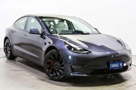 Grey 2022 Tesla Model 3 Sedan Performance