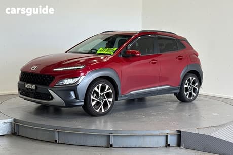 Red 2021 Hyundai Kona Wagon Highlander Srf (Fwd)
