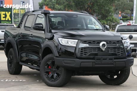 Black 2025 GWM Cannon Dual Cab Utility Xsr (4X4)