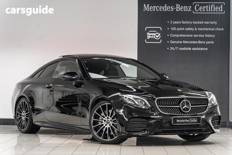Black 2018 Mercedes-Benz E300 Coupe