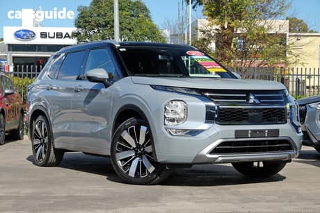 Grey 2025 Mitsubishi Outlander Wagon Exceed Tourer 5 Seat (Awd)