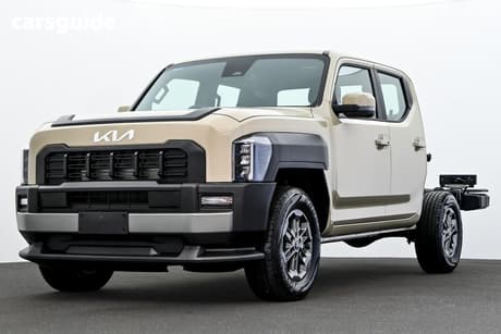 Beige 2025 Kia Tasman Double Cab Chassis Sx (4X4) Black Fender