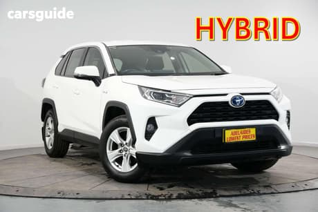 White 2021 Toyota RAV4 Wagon Gx (2Wd) Hybrid