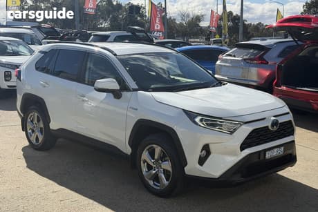White 2019 Toyota RAV4 Wagon Gxl 2Wd Hybrid