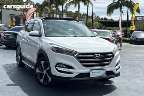 White 2017 Hyundai Tucson Wagon Highlander (Awd)