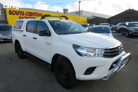 White 2016 Toyota Hilux Dual Cab Utility Sr Hi-Rider