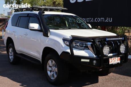 White 2019 Toyota Landcruiser Prado Wagon Gxl (4X4)
