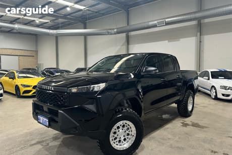 Black 2025 Toyota Hilux Double Cab Pick Up Workmate (4X4)