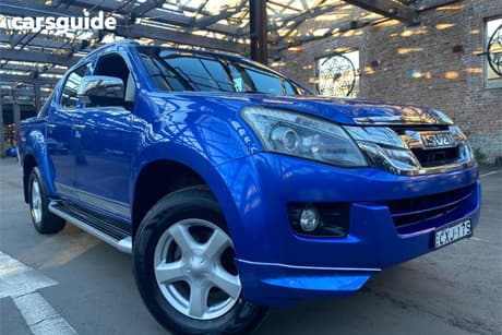 Blue 2015 Isuzu D-MAX Crew Cab Utility Ls-Terrain Hi-Ride (4X4)